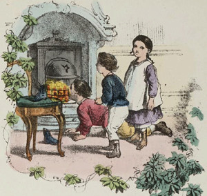 Schoenzetten - prent uit 1873